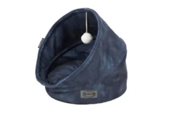 Grotte pour chat bleu Kensington Scruffs – Taille 44 x 44 x 48 cm