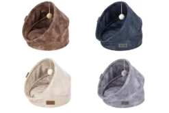 Grotte pour chat bleu Kensington Scruffs – Taille 44 x 44 x 48 cm