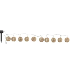 Guirlande solaire à lampions en bois Watt&Home Lindy - 300 cm
