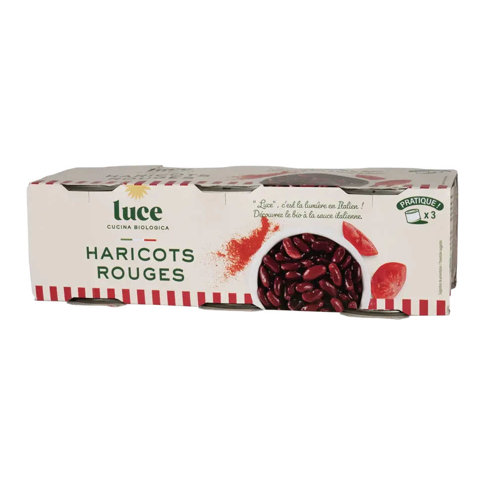Haricot rouge bio Luce - 3 x 200 g