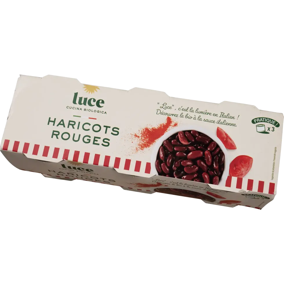 Haricot rouge bio Luce - 3 x 200 g