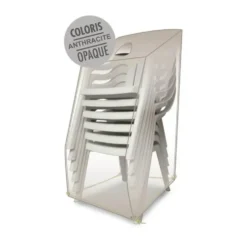 Housse pour chaises de coloris anthracite en polyester