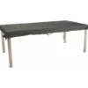 Housse pour plateau rectangulaire coloris gris en coton polyester - 160 x 90 cm
