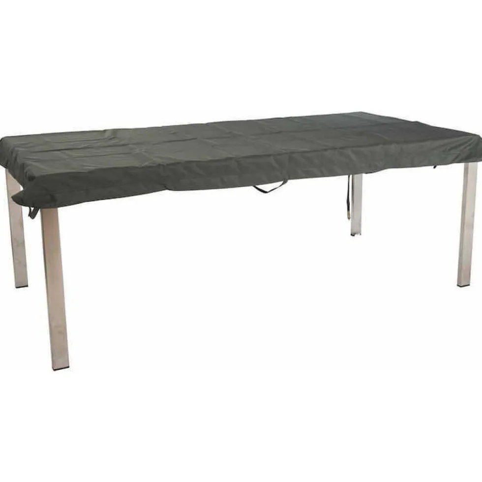 Housse pour plateau rectangulaire coloris gris en polyester - 130 x 80 cm