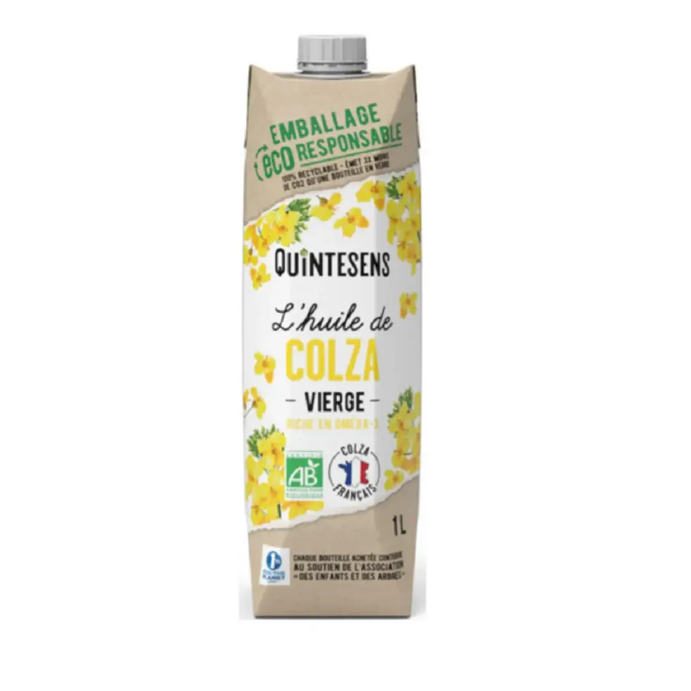 Huile de colza vierge bio Quintesens - 1 L