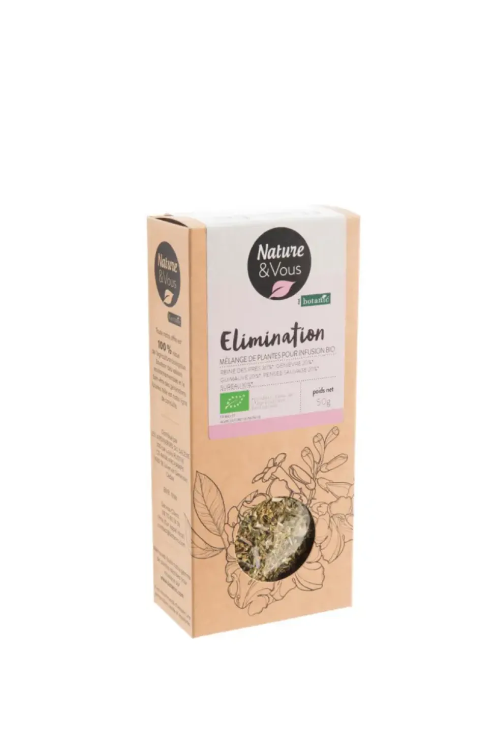 Infusion bio mélange élimination Nature & Vous – 50 g