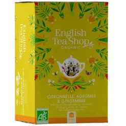 Infusion citronnelle gingembre et agrumes bio English Tea Shop - 20 sachets