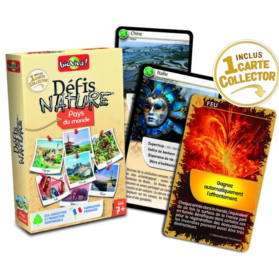 Jeu de cartes Bioviva Pays du Monde