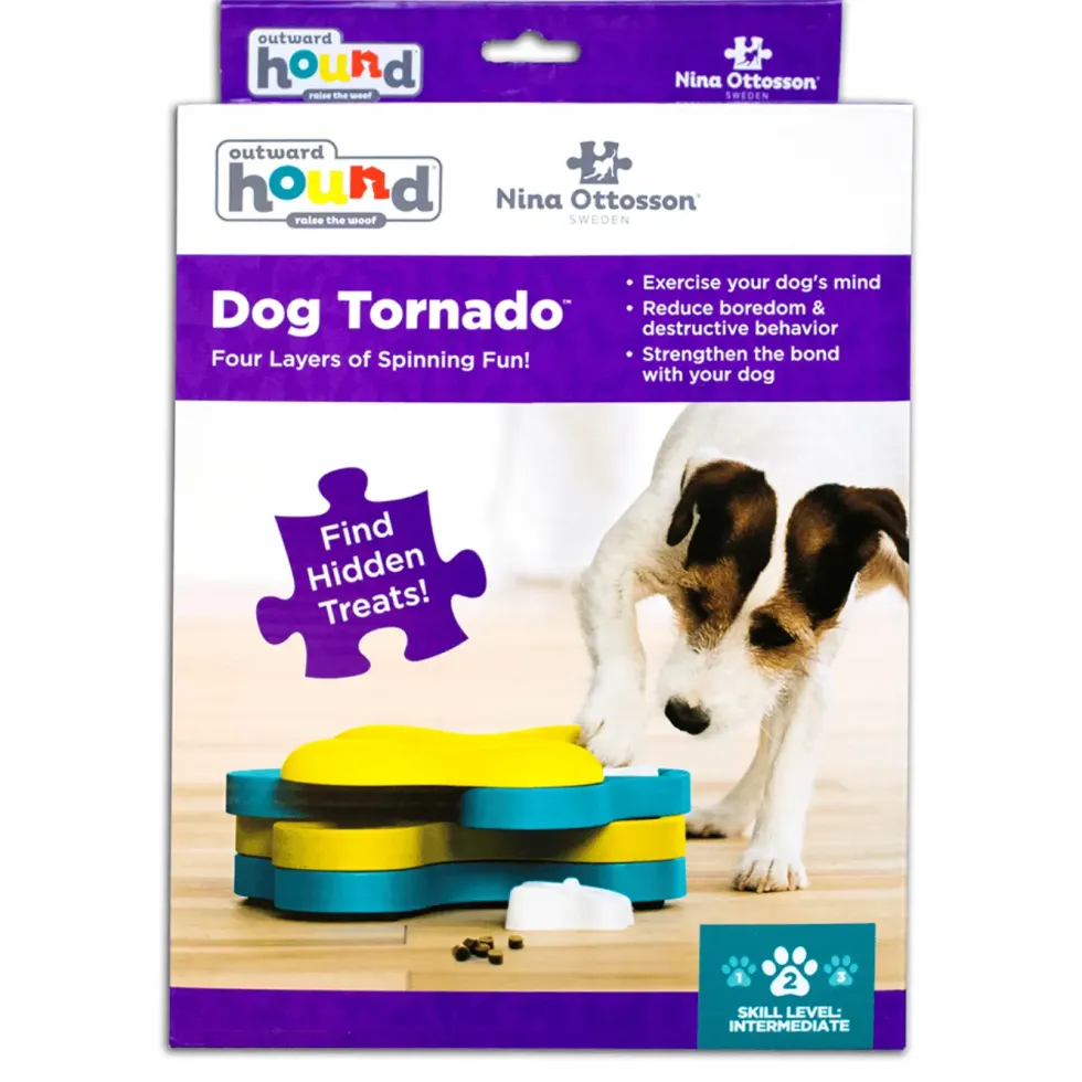 Jeu d'intelligence pour chien coloris multicolore Nina Ottoson Tornado niveau 2 - 4,5 x 18,8 x 7 cm
