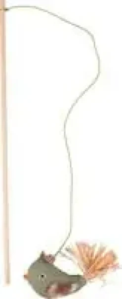 Jouet pour chat Canne à pêche avec oiseaux Flamingo Natura Delight - 45 cm