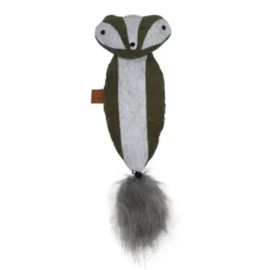 Jouet pour chat de grande taille coloris vert raton laveur cuddle D&D Home - 40 x 11 x 10 cm