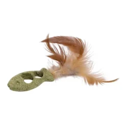 Jouet pour chat matatabi poisson à plumes 12x3x1,5 cm