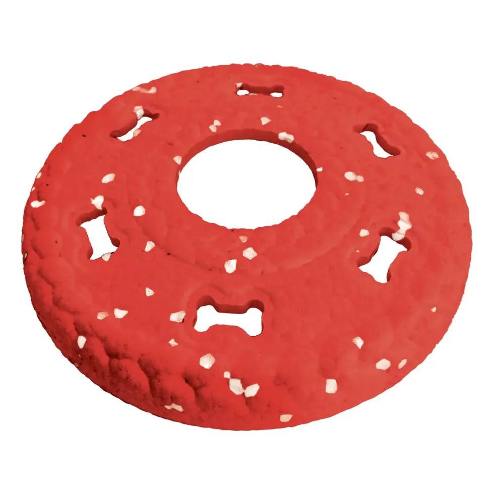 Jouet pour chien anneau rouge Bubimex Ultra Strong - Ø 14 cm