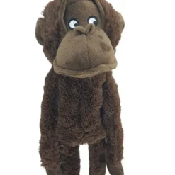 Jouet pour chien coloris marron peluche singe Flamingo Madina - Taille S 17 x 12 x 57 cm