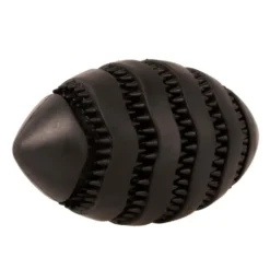 Jouet pour chien en caoutchouc coloris noir distributeur de friandises rugby Bite Me Nibble - Taille S 11 x 6 x 6 cm