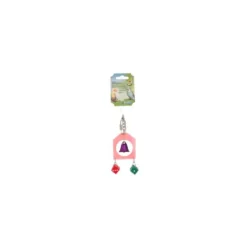 Jouet pour oiseaux avec dés multicolore 18 cm