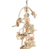 Jouet pour perroquet coloris beige en sisal Flamingo Jo Sully Naturel – 50 cm