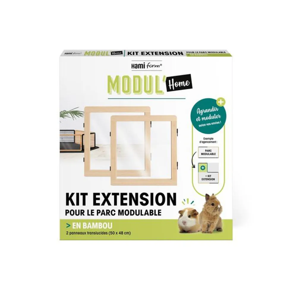 Kit d’extension 2 panneaux pour parc à lapin Hamiform Modul’Home