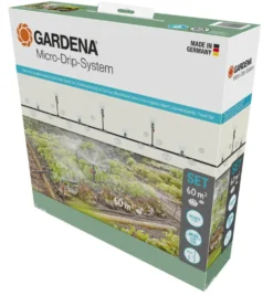 Kit d’initiation pour potagers arrosage goutte à goutte Gardena Micro-Drip System 60 m2