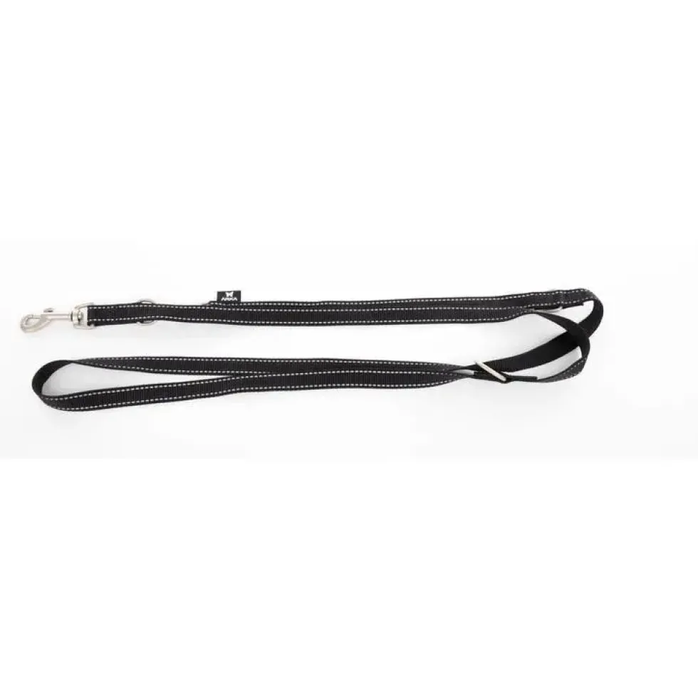 Laisse multi-positions Neo+ noire pour chien 1,5x200 cm