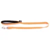 Laisse orange avec poignée en néoprène Martin Sellier Neo+ - 20/100 cm