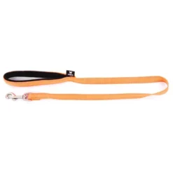 Laisse orange avec poignée en néoprène Martin Sellier Neo+ - 20/100 cm