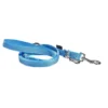 Laisse pour chien coloris bleu en nylon tressé Bobby Safe 3 positions – Taille L