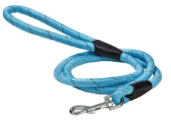 Laisse ronde bleue Bobby - 1,2 m