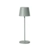 Lampe de table touch sans fil en aluminium vert Kelly Olive - Ø 10 x H 38 cm