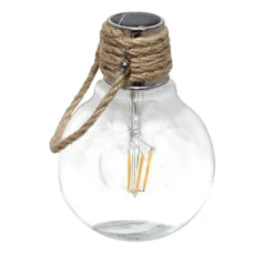 Lampe solaire à LED 4 filaments Watt & Home Color Swing Nature - H 17 cm
