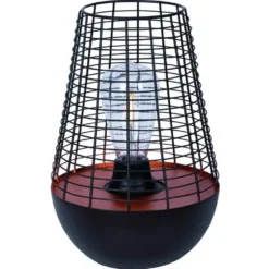 Lanterne solaire coloris noir Chelsea - 27 cm