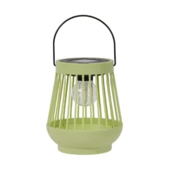 Lanterne solaire Viva! coloris multicolore en plastique effet blanc chaud - 15 x 13 x 13 cm
