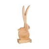 Lapin en bois naturel à poser - 32 x 12 x 6 cm