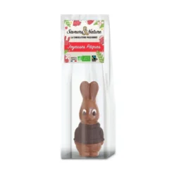 Lapin tricot au chocolat au lait bio Saveurs et Nature - 70 g