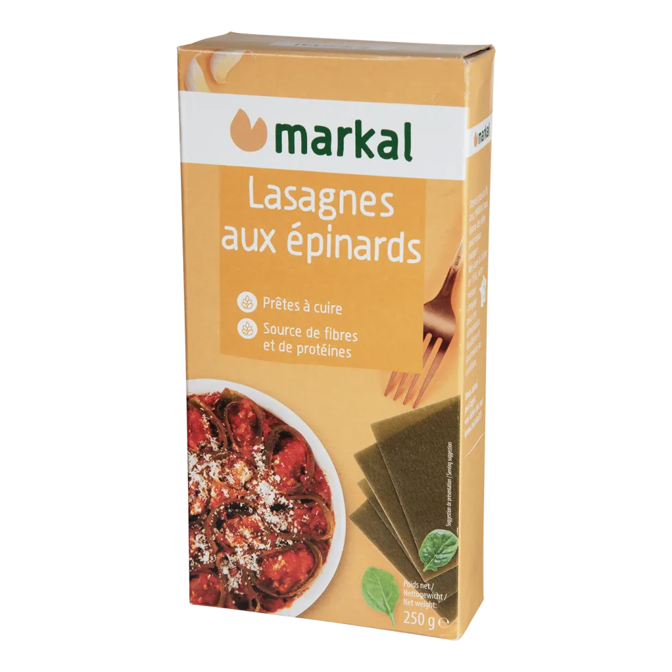 Lasagnes aux épinards bio Markal - 250 g
