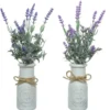 Lavande artificielle en pot - Ø 13 x H 32 cm
