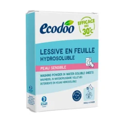 Lessive en feuille hydrosoluble peau sensible Ecodoo