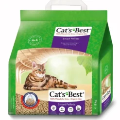 Litière végétale agglomérante pour chat Cat’s Best Smart Pellets 10 L - 5 kg