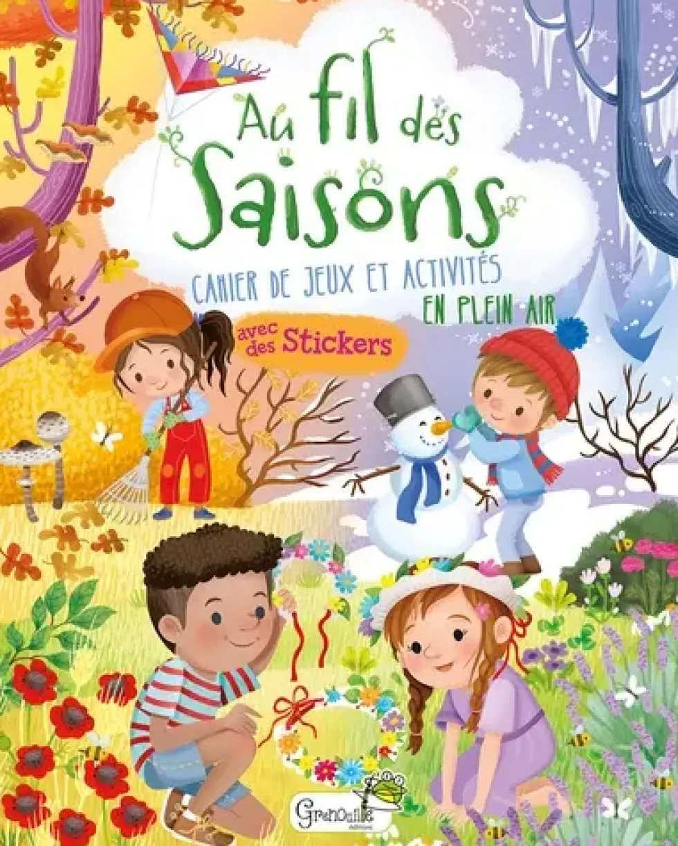 Livre "Au fil des saisons" collection Mes activités jardi aux Éditions Grenouille