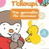 Livre autocollants "T’choupi - mes gommettes : les animaux" aux Éditions Nathan