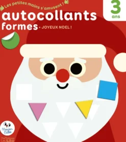 Livre d’autocollants "Joyeux Noël" aux Éditions Lito collection Les petites mains s’amusent 3 ans