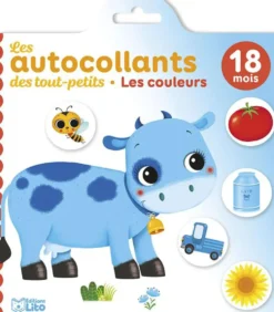 Livre d’autocollants "La ferme" aux Éditions Lito collection Les autocollants des tout petits 18 mois