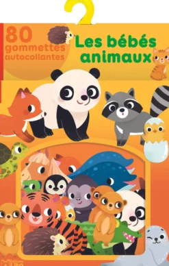Livre gommettes autocollantes "Les bébés animaux" aux Éditions Lito
