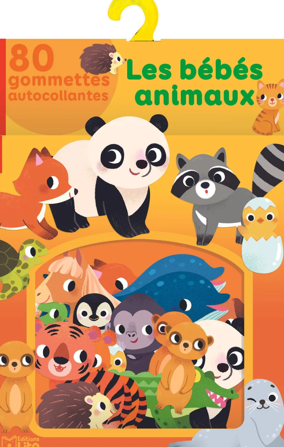 Livre gommettes autocollantes "Les bébés animaux" aux Éditions Lito