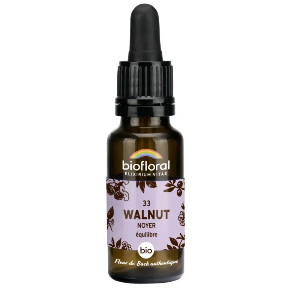 Élixir n°33 Biofloral de noyer en flacon de 20 ml