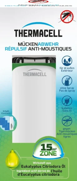 Lot de 3 plaquettes répulsif anti-moustiques blanc Thermacell - 10,4 x 10,4 x 23,25 cm