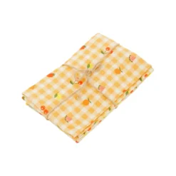 Lot de 2 torchons en coton sauge et jaune à motifs Pago - 70 x 50 cm