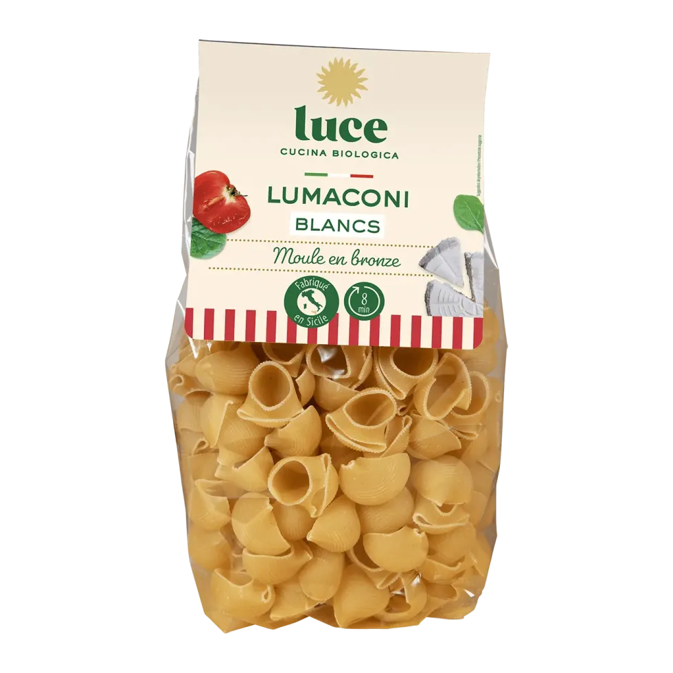 Lumaconi blancs bio Luce - 500 g