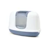 Maison de toilette d'angle pour chat Nestor Corner gris , Dim 58.5 x 45.5 x 40 cm