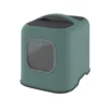 Maison de toilette pour chat coloris vert de Gui Rhoto Biala - 44,3 x 39,50 x 51 cm